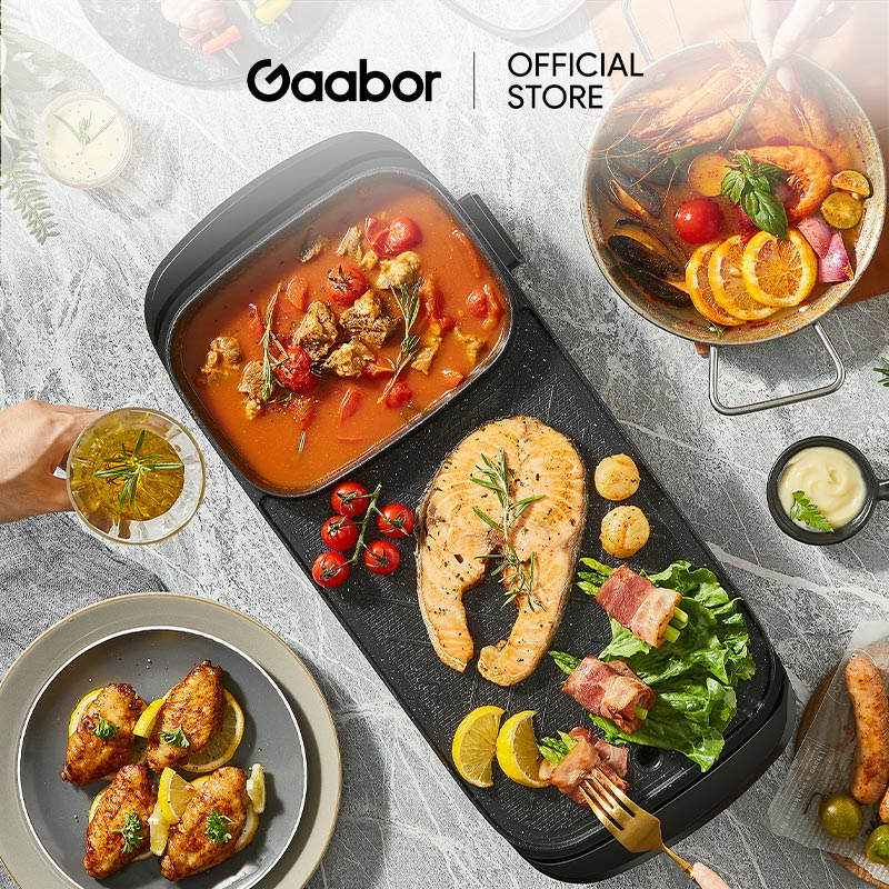 Bàn nướng lẩu điện 2 trong 1 Gaabor EH-M01A